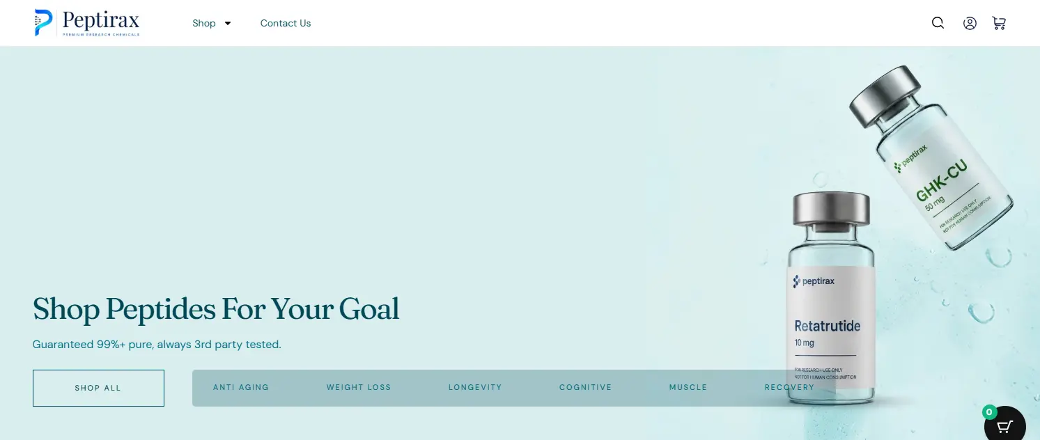 Peptide Website Redesign